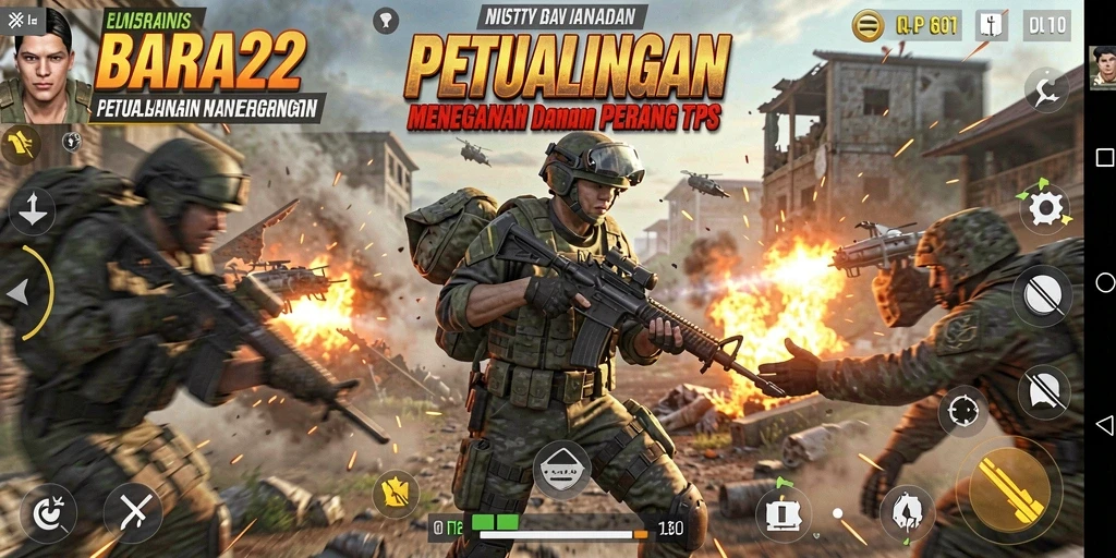 Gameplay intens dan seru dalam BARA22