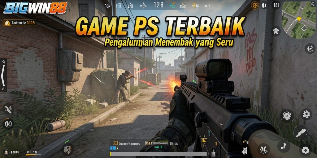 Tangkapan layar gameplay <strong>BIGWIN88</strong> menampilkan aksi tembak-menembak yang seru.