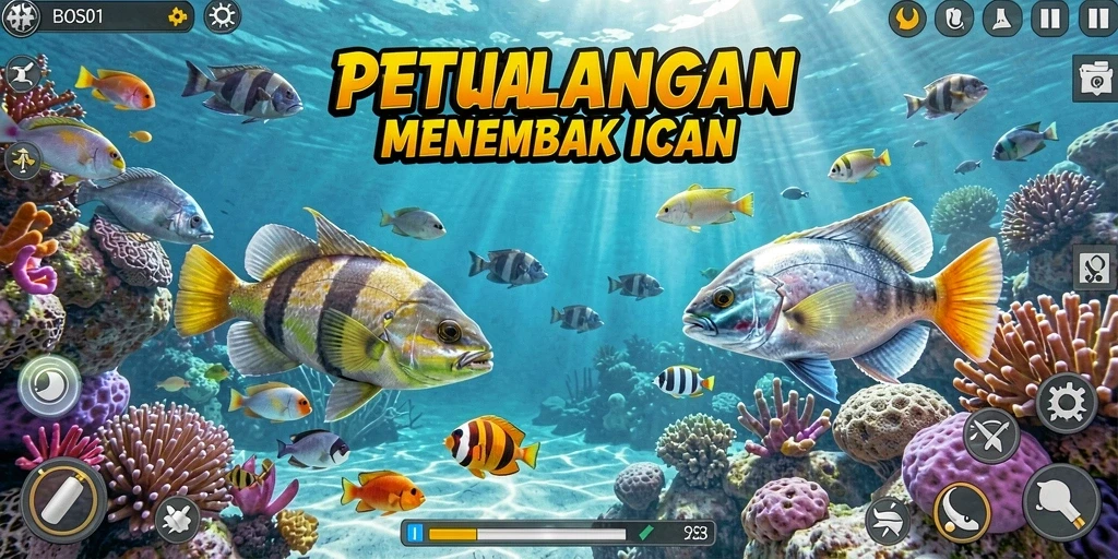Gameplay seru menembak ikan dengan grafis menawan.