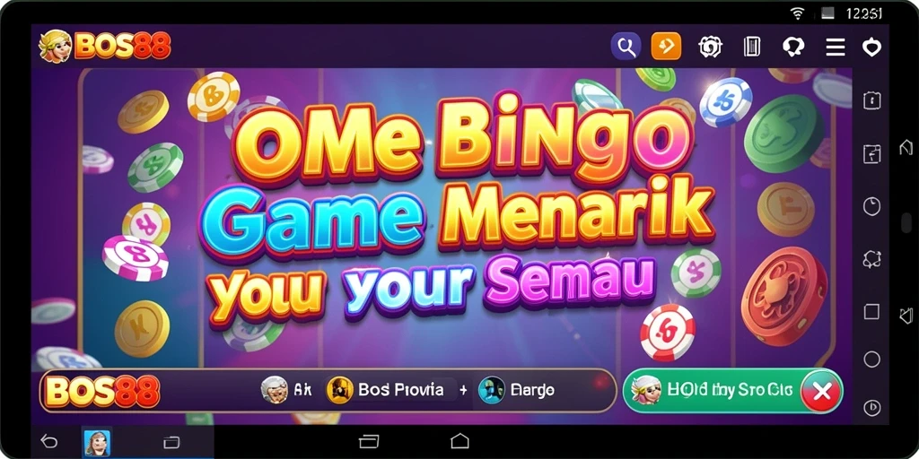 Tampilan gameplay <strong>BOS88</strong> yang menarik dengan suasana Bingo yang seru.