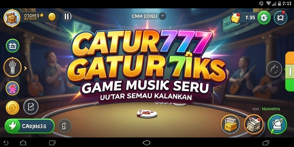 Tampilan gameplay menarik dari CATUR777 yang menyajikan pengalaman musik seru.