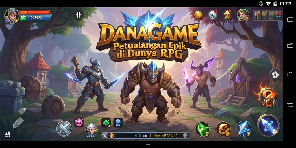 Gameplay epik DANAGAME di dunia RPG yang penuh petualangan.