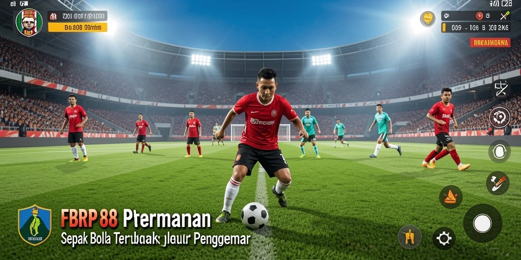 Menampilkan gameplay sepak bola yang seru dan dinamis.