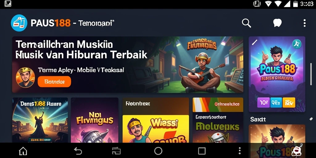 Tampilan seru dari gameplay PAUS188 dengan interaksi musik.