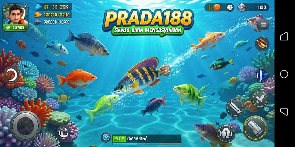 Tampilkan aksi menembak ikan yang mendebarkan dalam PRADA188.