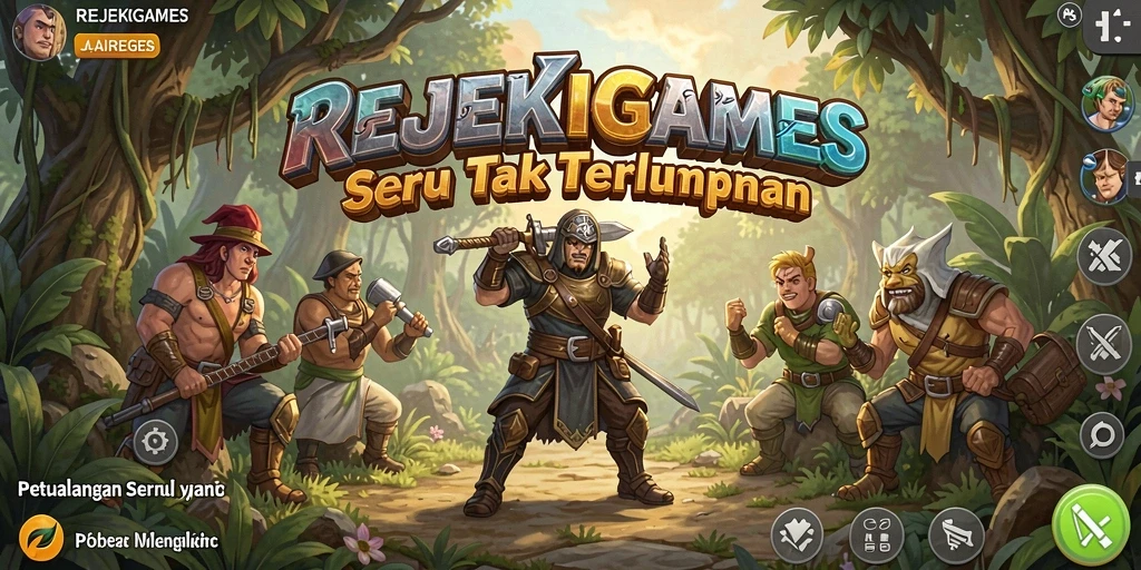 Tangkap momen seru dalam gameplay petualangan REJEKIGAMES.
