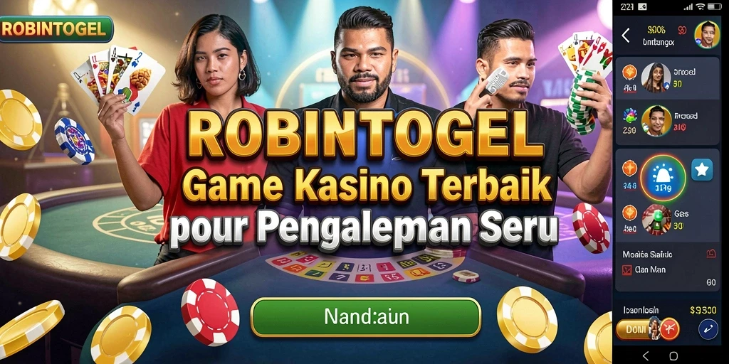 Screenshot gameplay ROBINTOGEL menampilkan aksi seru di Kasino.