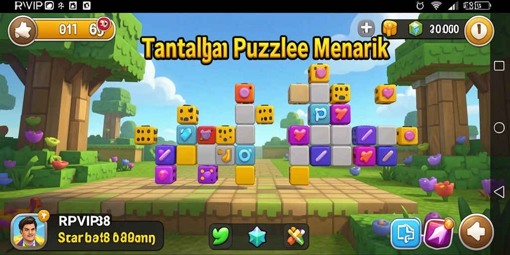 Tampilan menarik dari gameplay RPVIP8 yang penuh tantangan puzzle.