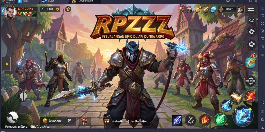 Tampilan gameplay RPZZZ yang penuh aksi dan eksplorasi.