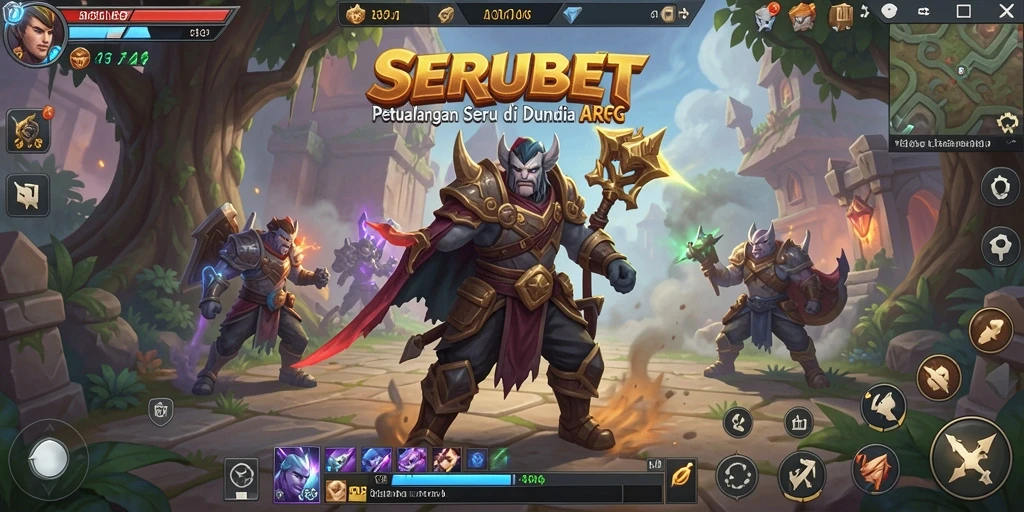 Tampilan menakjubkan dari gameplay <strong>SERUBET</strong> di dunia ARPG.