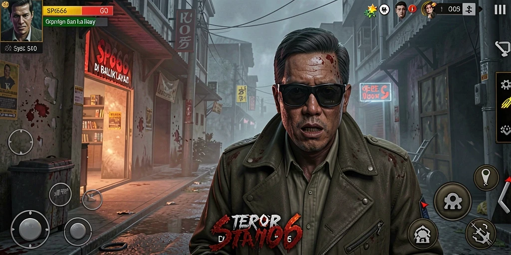 Tampilan gameplay SP666 yang menegangkan dan penuh kengerian.
