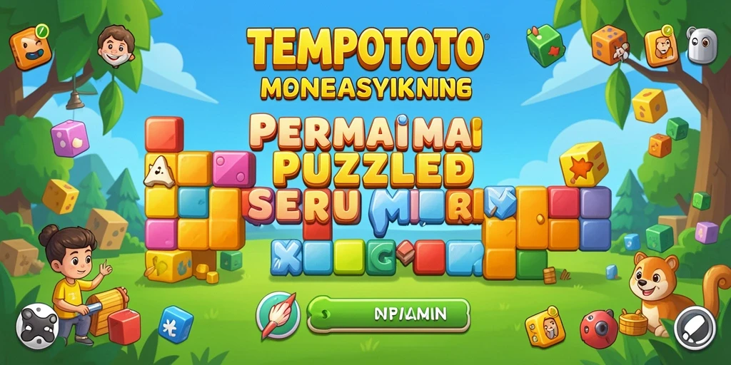 Tampilan gameplay seru di TEMPOTOTO dengan berbagai teka-teki menantang.