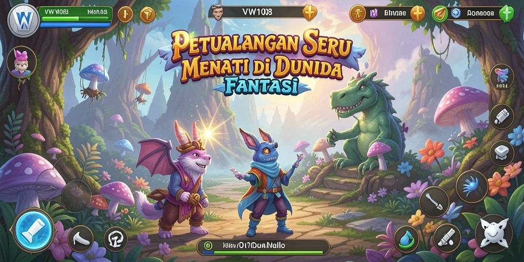 Tangkapan layar menarik dari gameplay petualangan di VW108.