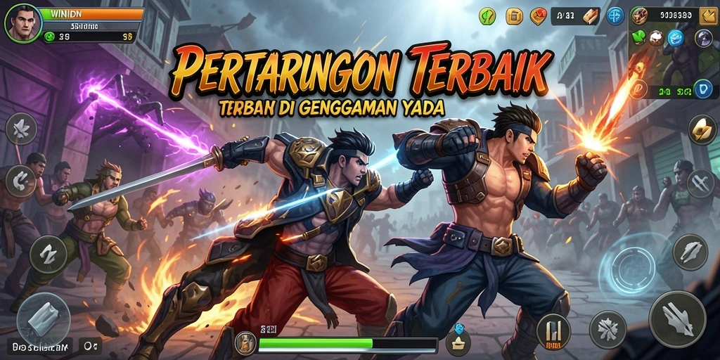 Screenshot gameplay WINIDN dengan aksi pertarungan yang mendebarkan.