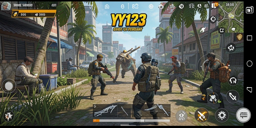Tampilan gameplay YY123 yang menakjubkan dan realistis.